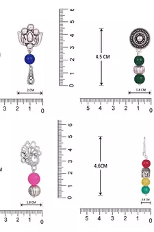 Multicolor earrings