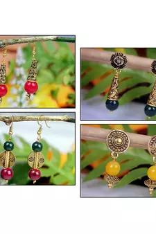 Multicolor earrings