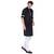 Black printed blended cotton kurta-pajama