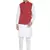 White woven linen kurta-pajama