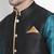 Green woven silk blend dhoti-kurta