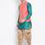 Green woven silk blend dhoti-kurta