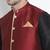 Black woven silk blend dhoti-kurta