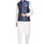 White Woven Silk Blend Kurta-Pajama