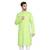 Green plain blended cotton men-kurtas