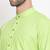 Green plain blended cotton men-kurtas