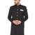 Black woven silk blend men-kurtas