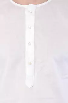 White Cotton Addi Kurta Pyjama Set