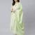 Sea-green plain silk salwar