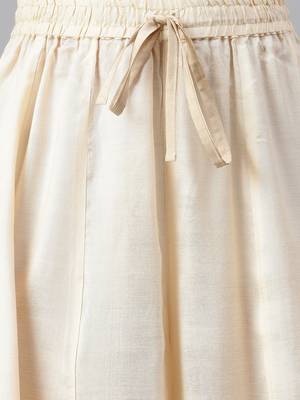 Beige woven chanderi silk salwar 3