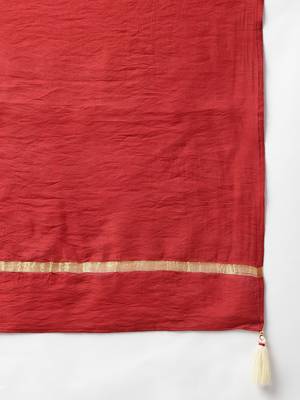 Beige woven chanderi silk salwar 4