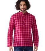 Purple Pure Cotton Kurta