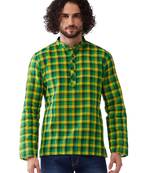 Green Pure Cotton Kurta