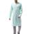 Blue woven blended cotton kurta-pajama