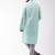Blue woven blended cotton kurta-pajama