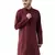 Maroon Cotton Blend Kurta