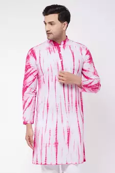 Pink Pure Cotton Kurta