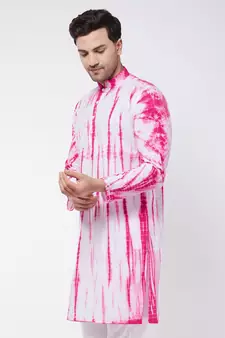 Pink Pure Cotton Kurta
