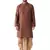 Maroon Woven Silk Blend Dhoti-Kurta