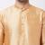 Gold embroidered silk blend dhoti-kurta