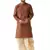 Maroon Woven Silk Blend Dhoti-Kurta