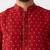 Maroon woven silk blend dhoti-kurta