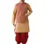 Gold woven silk blend dhoti-kurta
