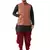 Black Woven Silk Blend Dhoti-Kurta