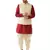 Maroon Woven Silk Blend Dhoti-Kurta