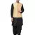 Black Woven Silk Blend Dhoti-Kurta