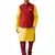 Yellow Woven Silk Blend Kurta-Pajama