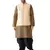Black Woven Silk Blend Dhoti-Kurta