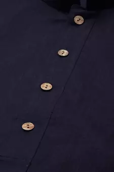Navy Blue Cotton Kurta