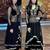 Black embroidered Velvet semi stitched salwar with dupatta