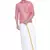 Pink plain silk blend dhoti-kurta
