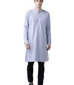 Aqua Blue Organic Cotton Kurta