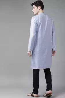 Aqua Blue Organic Cotton Kurta