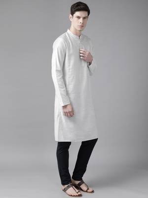 Grey Organic Cotton Kurta 3