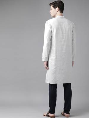 Grey Organic Cotton Kurta 4