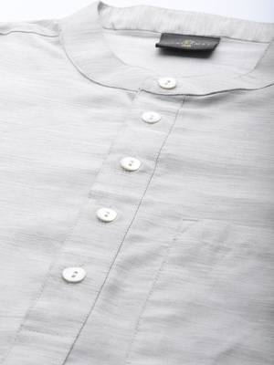Grey Organic Cotton Kurta 5
