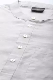 Grey Organic Cotton Kurta