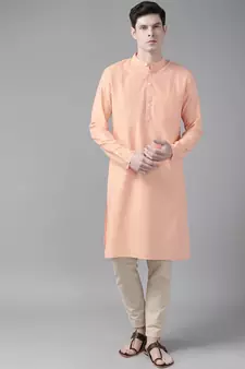 Orange Organic Cotton Kurta