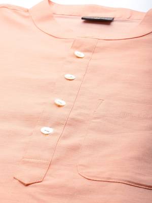 Orange Organic Cotton Kurta 5