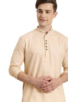 Men'S Pink Organic Cotton Kurta