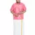 Pink plain silk blend dhoti-kurta