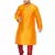 Orange And Maroon Silk Blend Kurta Pyjama Set