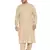 Men'S Light Brown Cotton Blend Pathani Kurta Set