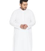 White Silk Blend Kurta