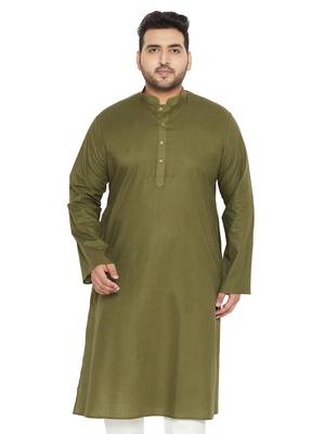 Mint Green Cotton Blend Kurta 1