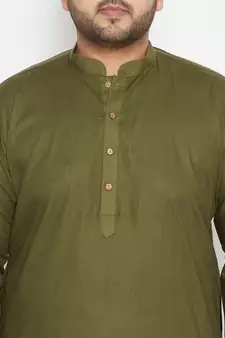 Mint Green Cotton Blend Kurta